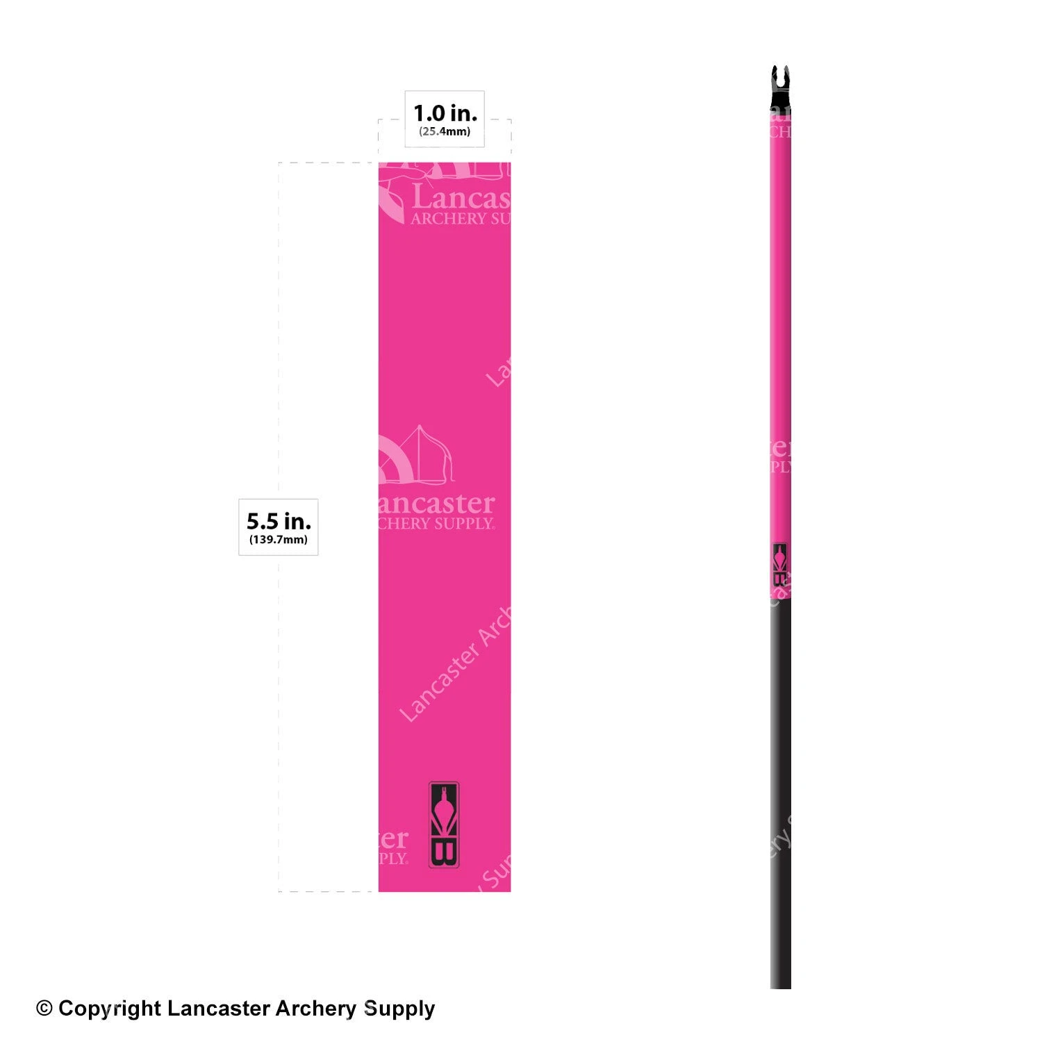 Bohning Solid Color Arrow Wraps 5.5" (Small 17/64) - Image 2