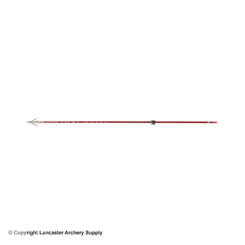 Cajun Red & Black Carbon Infused Arrow W/ Piranha XT Point