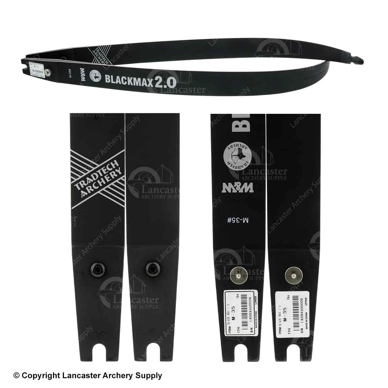 Tradtech Black Max 2.0 Wood Glass ILF Limbs (Open Box X1030095) - Image 2