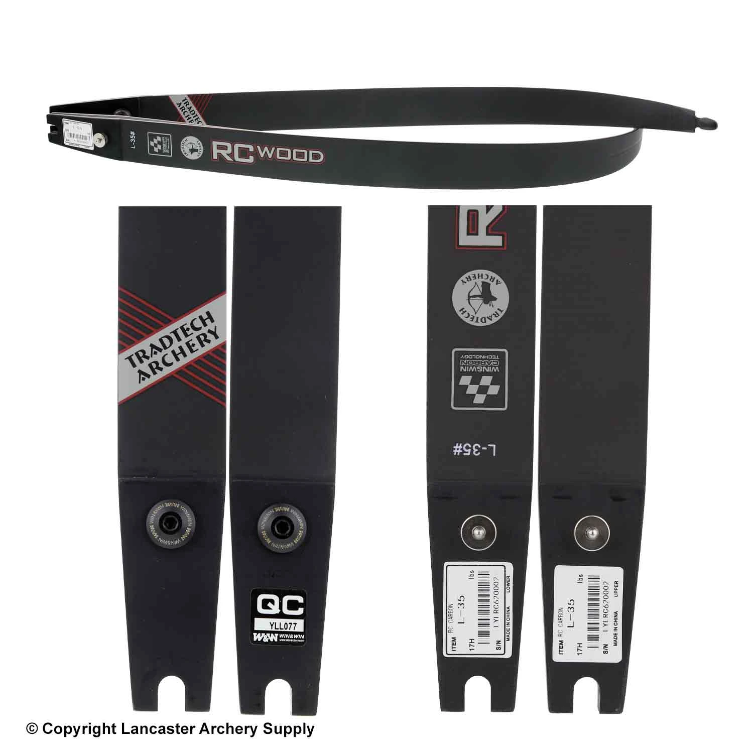 TradTech RC Carbon/Wood Recurve Limbs (Open Box X1030208) - Image 2