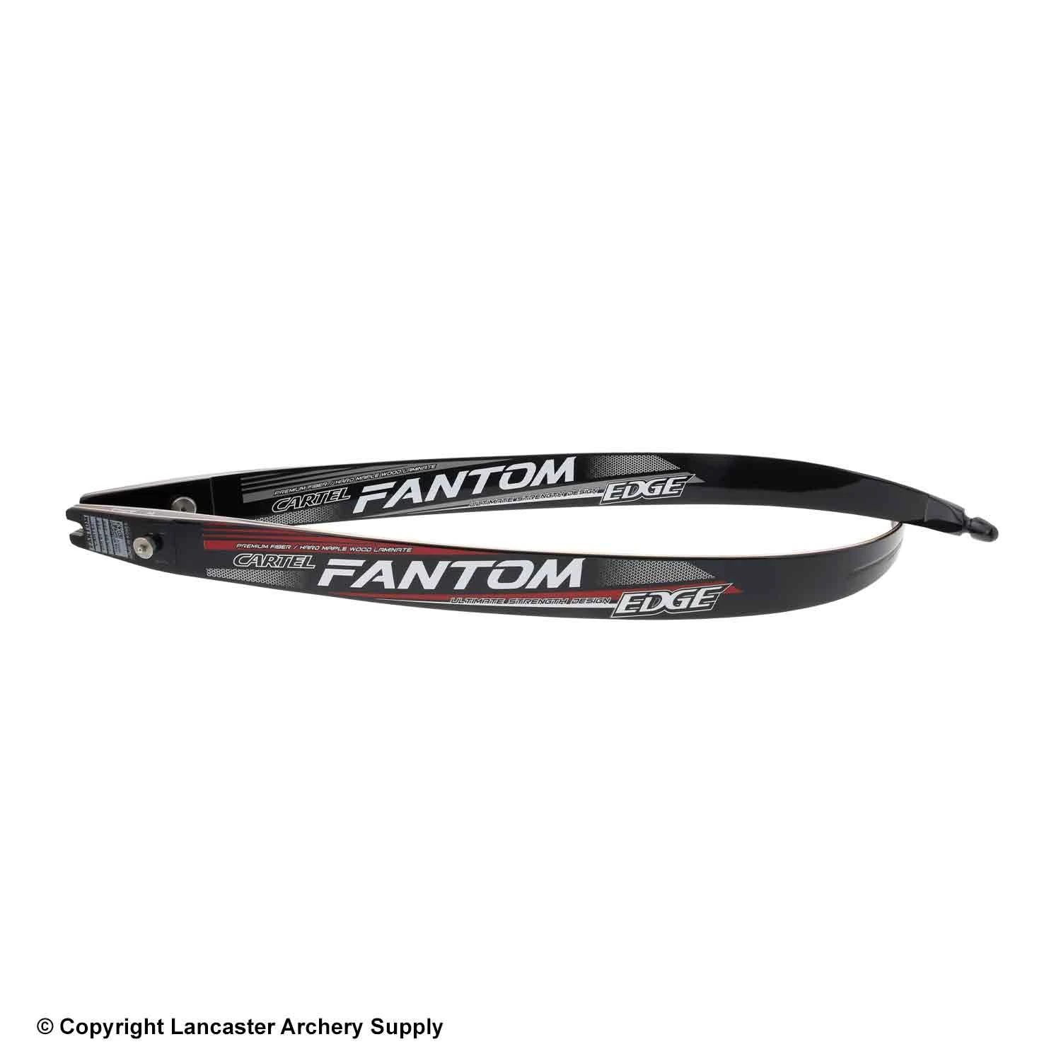 Cartel Fantom Edge Wood Glass ILF Target Recurve Limbs (Open Box X1030295)