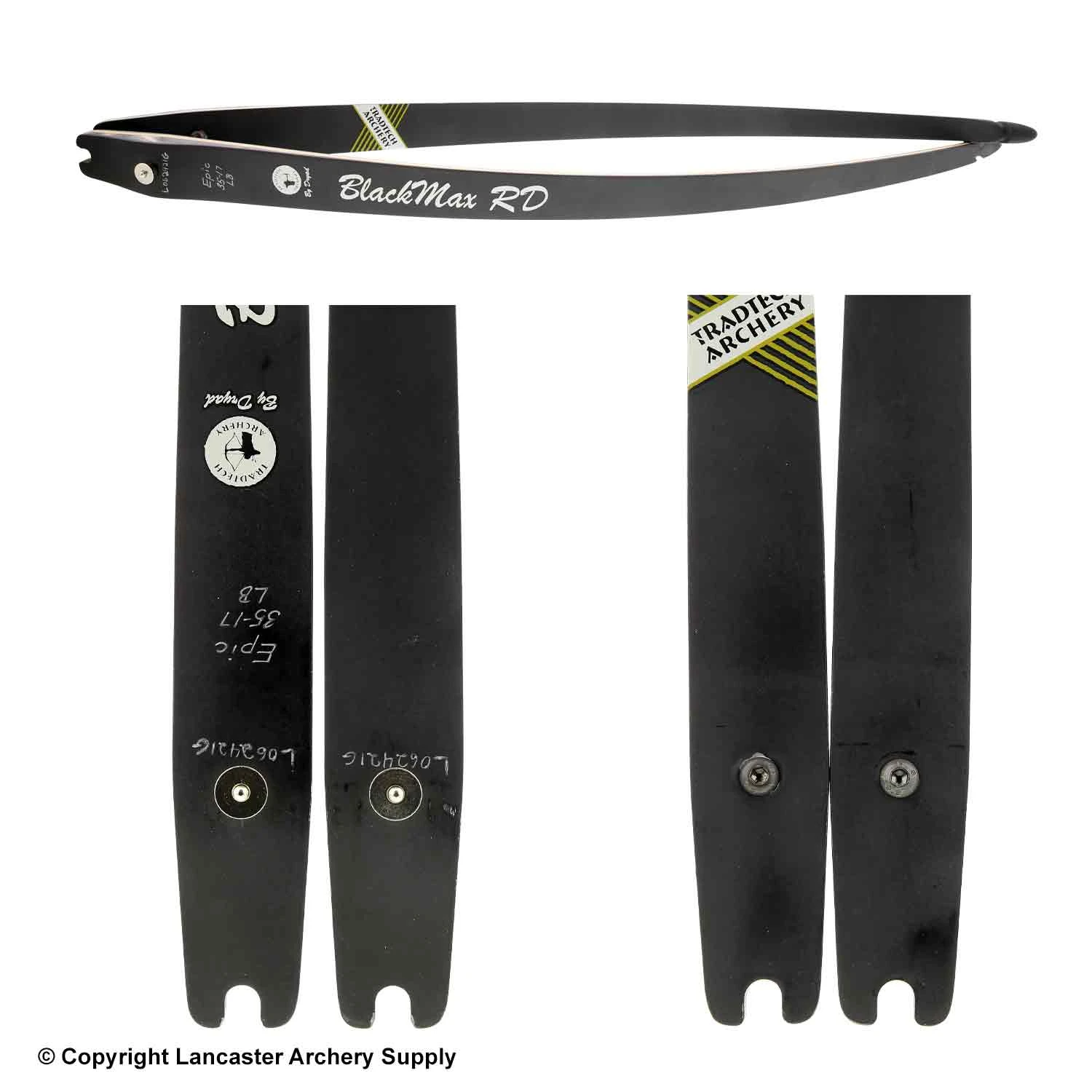 TradTech RD Carbon/Wood Longbow Limbs (Open Box X1030476) - Image 2