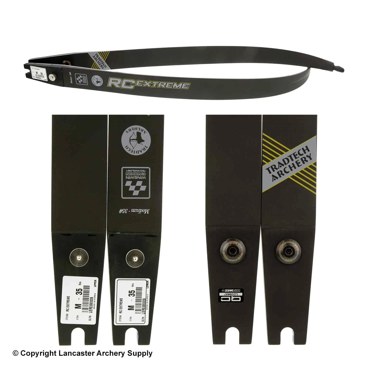 TradTech RC Extreme Carbon/Foam Recurve Limbs (Open Box X1031045) - Image 2