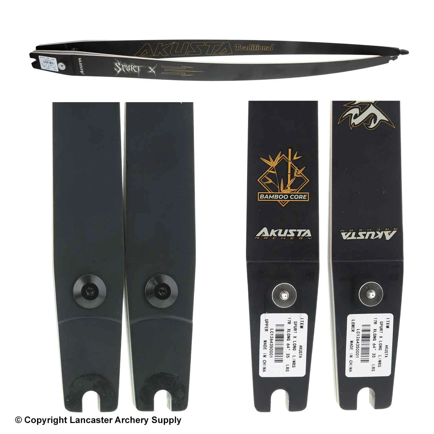 Akusta Spurt X ILF Longbow Bamboo/Glass Limbs (Open Box X1032002) - Image 2