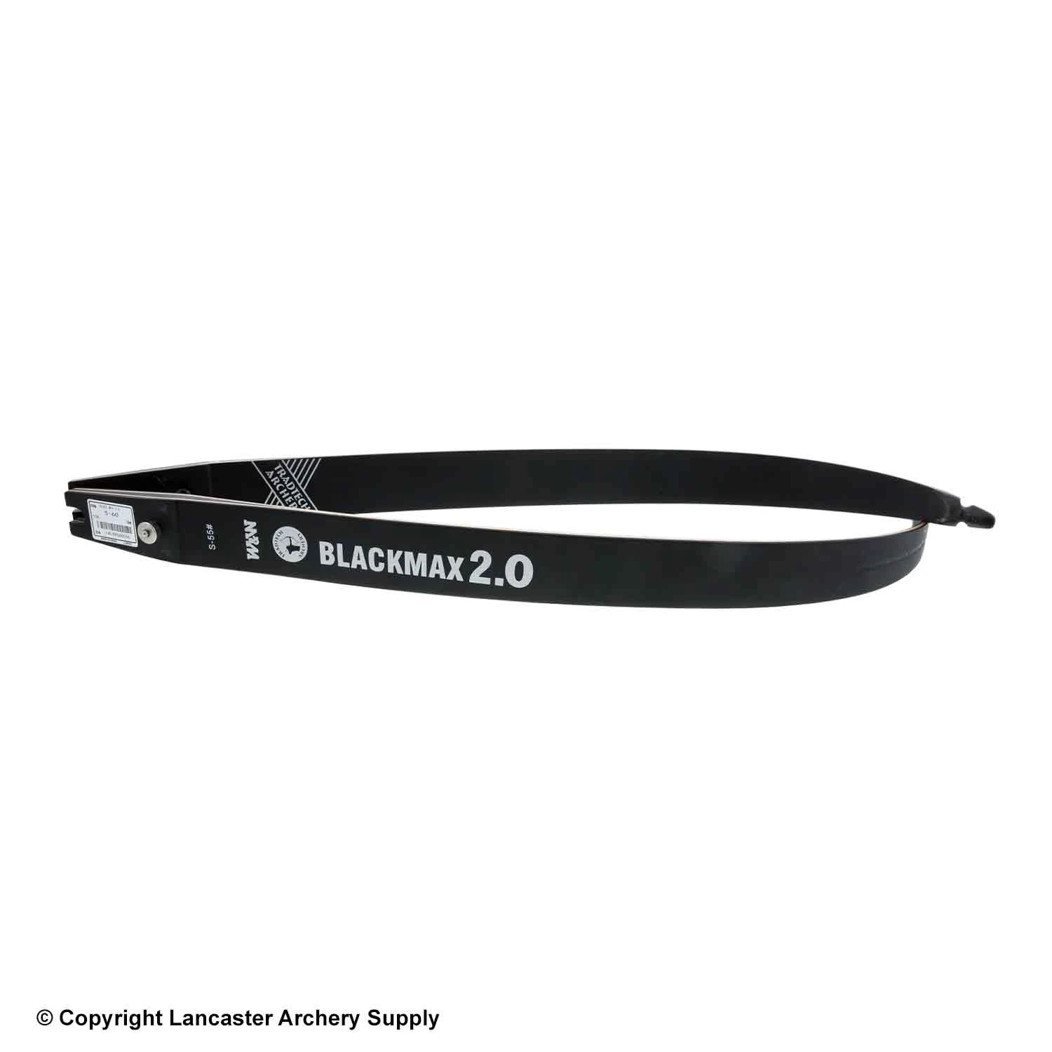 TradTech Black Max 2.0 Glass/Wood Recurve Limbs (Open Box X1032318)