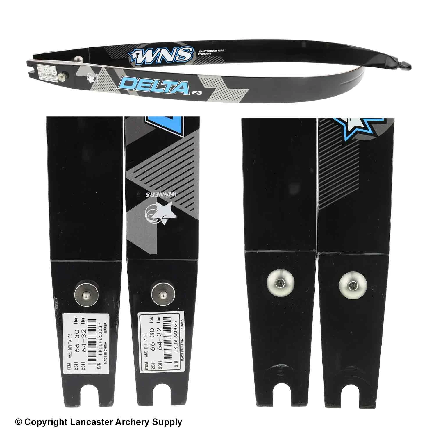 WNS Delta F3 Fiber Recurve Limbs (Open Box X1033670) - Image 2
